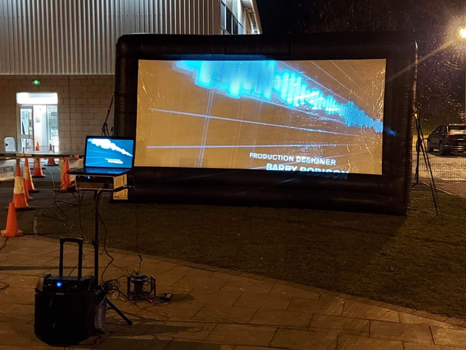Outdoor cinema events night
