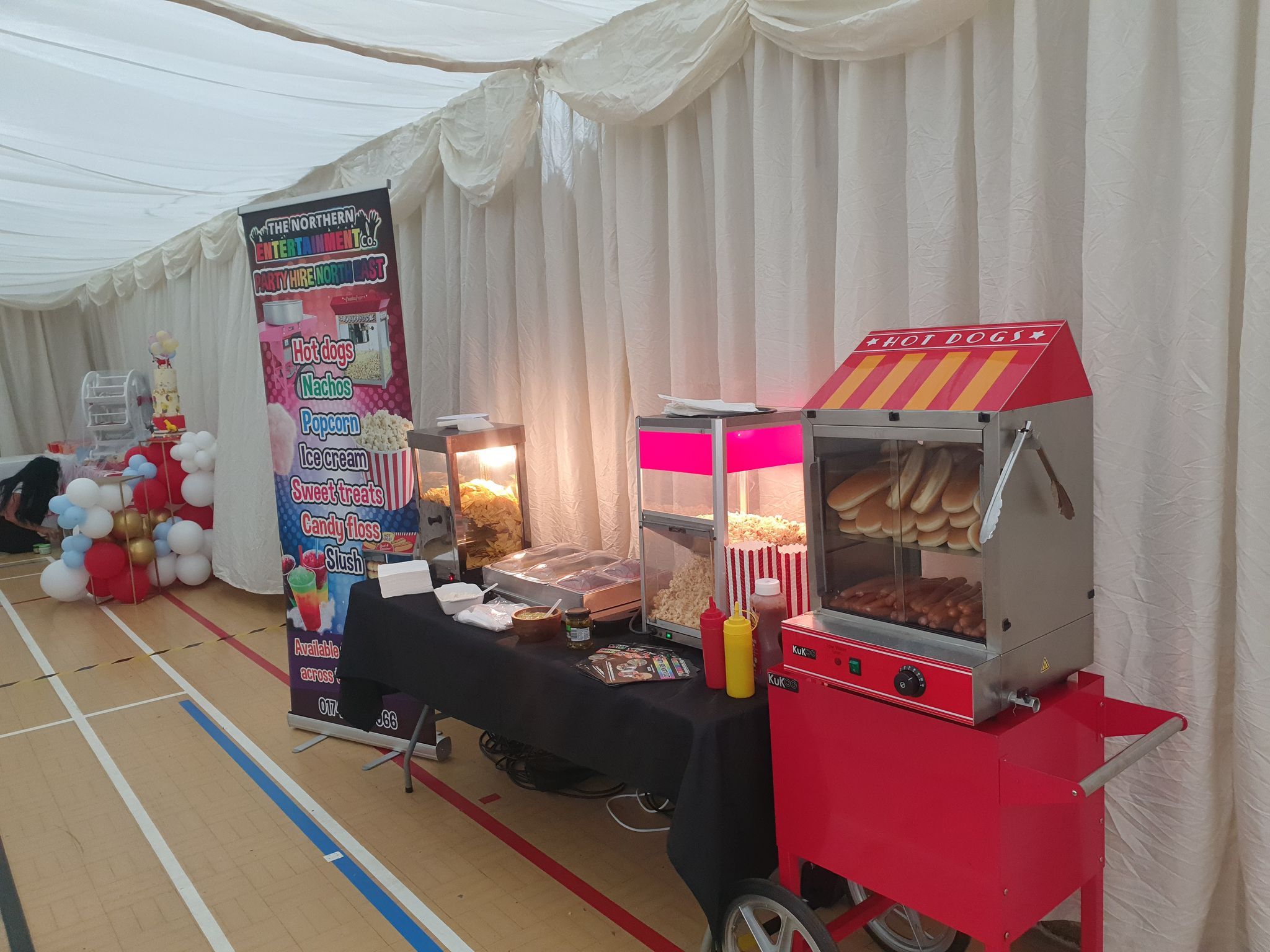 Hot dogs, slush, nachos, popcorn, ice cream and more